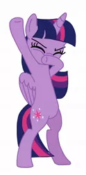 Size: 566x1141 | Tagged: safe, artist:lsalusky, derpibooru import, twilight sparkle, twilight sparkle (alicorn), alicorn, pony, beatboxing, bipedal, female, image, jpeg, simple background, solo, white background