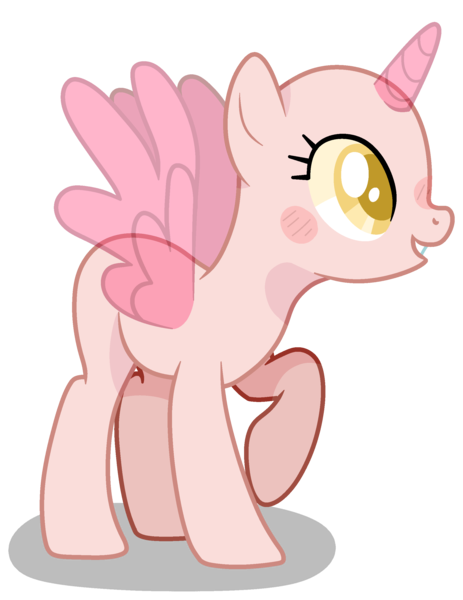 Size: 2056x2664 | Tagged: safe, artist:maiii-san, derpibooru import, oc, unofficial characters only, alicorn, pony, alicorn oc, bald, base, eyelashes, female, horn, image, mare, png, raised hoof, simple background, solo, transparent background, wings