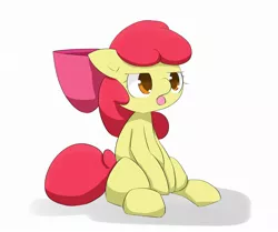 Size: 2116x1768 | Tagged: safe, artist:up_p_ab, derpibooru import, apple bloom, pony, annoyed, female, filly, image, jpeg, sitting, solo