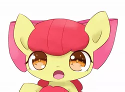 Size: 1139x837 | Tagged: safe, artist:up_p_ab, derpibooru import, apple bloom, pony, female, filly, image, jpeg, looking at you, solo