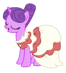 Size: 2603x2867 | Tagged: safe, artist:three uncle, derpibooru import, north star, pony, unicorn, make new friends but keep discord, background pony, clothes, dress, eyes closed, female, gala dress, image, mare, open mouth, png, simple background, smiling, solo, transparent background, vector