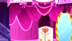 Size: 1280x720 | Tagged: safe, derpibooru import, screencap, do princesses dream of magic sheep, background, carousel boutique, image, liminal space, mirror, no pony, png, scenic ponyville