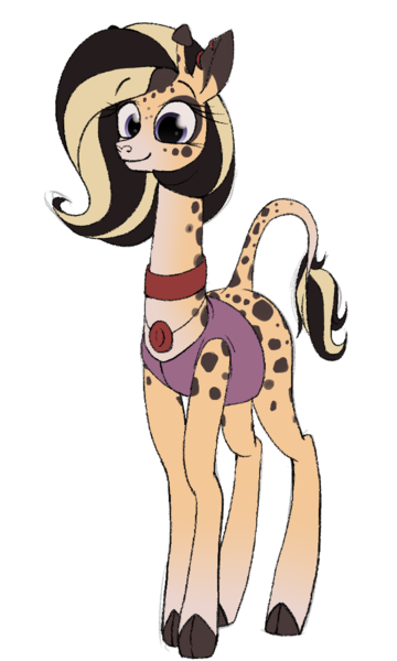 Size: 704x1172 | Tagged: safe, artist:arume_lux, artist:dotkwa, derpibooru import, oc, oc:sugar sands, giraffe, female, giraffe oc, image, png, solo