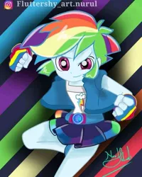 Size: 639x798 | Tagged: safe, artist:fluttershy_art.nurul, derpibooru import, rainbow dash, equestria girls, female, image, jpeg, powerpuff girls z, solo