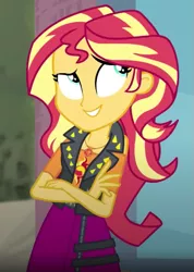 Size: 421x591 | Tagged: safe, derpibooru import, screencap, sunset shimmer, display of affection, equestria girls, equestria girls series, cropped, image, png, solo