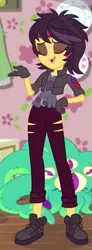 Size: 219x592 | Tagged: safe, derpibooru import, screencap, sunset shimmer, costume conundrum, equestria girls, equestria girls series, spoiler:eqg series (season 2), clothes, costume, cropped, image, png, solo, vampire shimmer