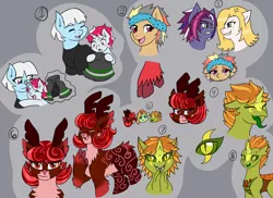 Size: 1280x933 | Tagged: safe, artist:jolliapplegirl, derpibooru import, photo finish, oc, oc:daydreamer, oc:finesse, oc:honey brie, oc:junebug, oc:kersenna glow, oc:nova c. flare, oc:pop'n jay, changeling, deer, earth pony, hybrid, pegasus, pony, reindeer, unicorn, female, image, interspecies offspring, jpeg, magical gay spawn, magical lesbian spawn, mare, next generation, offspring, parent:cheese sandwich, parent:flam, parent:photo finish, parent:pinkie pie, parent:quibble pants, parent:rainbow dash, parent:spike, parent:spitfire, parent:tempest shadow, parent:thorax, parent:twilight sparkle, parent:zephyr breeze, parents:cheesepie, parents:quibbledash, parents:tempestlight, parents:thoraxspike, parents:zephfire