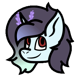 Size: 3500x3500 | Tagged: safe, artist:solardoodles, derpibooru import, oc, oc:solar sulfure, insect, moth, mothpony, original species, pony, unicorn, :p, animated, gif, image, solo, tongue out