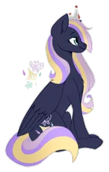 Size: 530x835 | Tagged: safe, artist:auroranovasentry, derpibooru import, oc, oc:butterfly petal, pegasus, pony, crown, female, image, jewelry, magical lesbian spawn, mare, offspring, parent:fluttershy, parent:twilight sparkle, parents:twishy, png, regalia, simple background, solo, transparent background