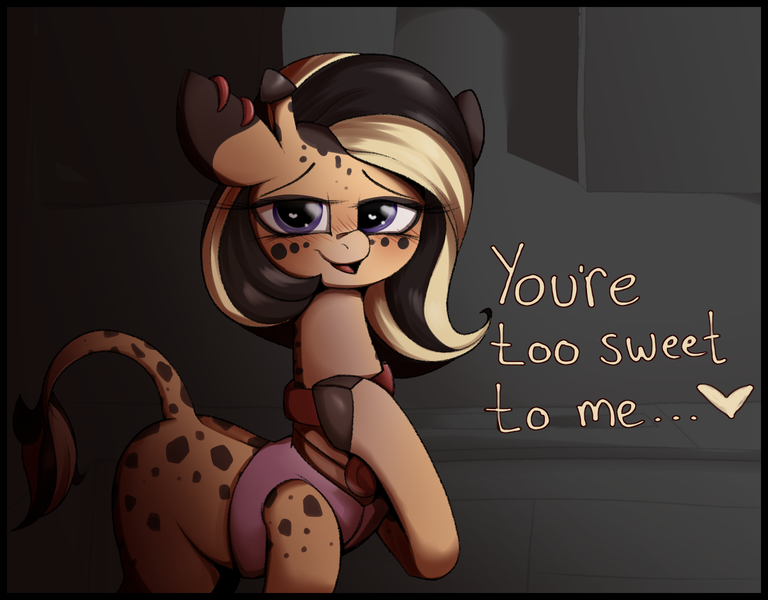 Size: 1536x1200 | Tagged: safe, artist:arume_lux, derpibooru import, oc, oc:sugar sands, unofficial characters only, giraffe, clothes, cloven hooves, female, giraffe oc, image, piercing, png, solo