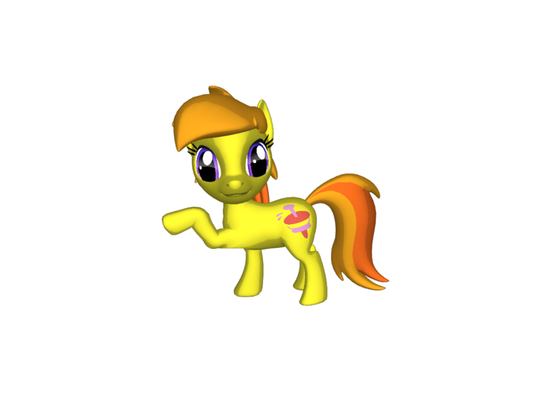 Size: 1200x900 | Tagged: safe, artist:mrbarney94, derpibooru import, noi, earth pony, pony, pony creator, 3d, 3d pony creator, female, filly, g1, g4, g4 style, hoof pointing, image, png, pointing, ponylumen, simple background, transparent background