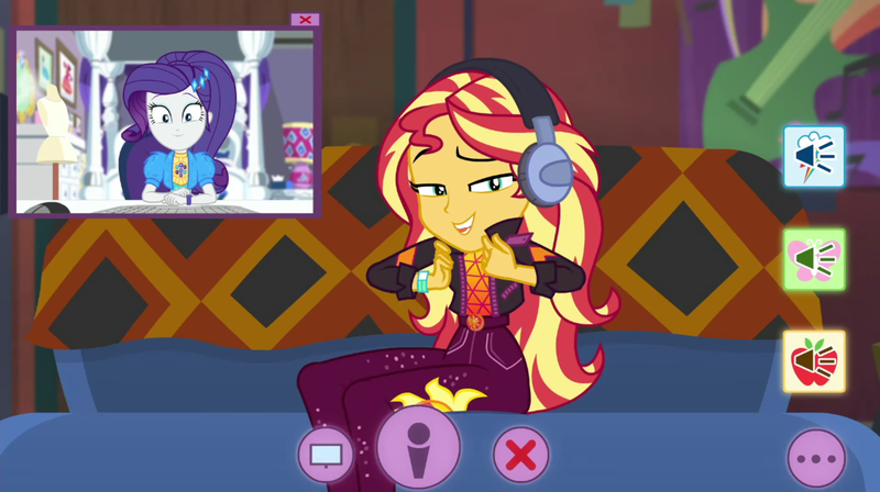 Size: 1920x1074 | Tagged: safe, derpibooru import, screencap, rarity, sunset shimmer, equestria girls, equestria girls series, festival looks, spoiler:eqg series (season 2), image, png