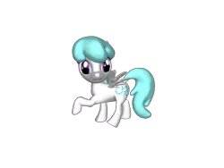 Size: 1200x900 | Tagged: safe, artist:mrbarney94, derpibooru import, cotton cloudy, pegasus, pony, pony creator, 3d, 3d pony creator, female, filly, g1, g4, g4 style, image, png, ponylumen, simple background, transparent background, walking, wings