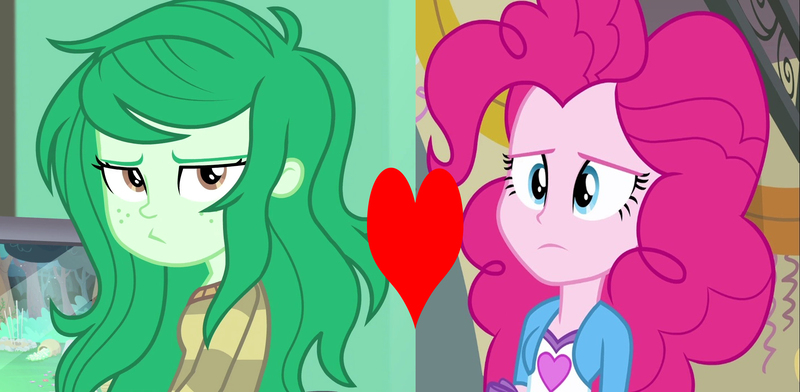 Size: 2206x1080 | Tagged: safe, derpibooru import, pinkie pie, wallflower blush, equestria girls, equestria girls (movie), equestria girls series, forgotten friendship, female, heart, image, jpeg, lesbian, pinkieflower, shipping, shipping domino