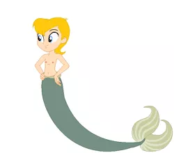 Size: 610x538 | Tagged: safe, artist:ocean lover, artist:selenaede, derpibooru import, merboy, mermaid, merman, base, base used, belly button, fins, image, male, png, urchin (the little mermaid)