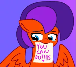 Size: 555x487 | Tagged: safe, artist:fionnadash501, artist:jadethepegasus, artist:staritalz, derpibooru import, oc, oc:jade the pegasus, pegasus, pony, base used, crying, female, image, mare, motivational, mouth hold, paper, png, positive ponies, solo