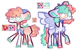 Size: 3181x2029 | Tagged: safe, artist:dazey-the-goat, derpibooru import, big macintosh, pinkie pie, vapor trail, oc, earth pony, pegasus, pony, apron, bandana, clothes, colored hooves, earth pony oc, female, heterochromia, image, lesbian, male, offspring, parent:big macintosh, parent:pinkie pie, parent:vapor trail, parents:pinkiemac, parents:vaporpie, pegasus oc, pinkiemac, png, screencap reference, shipping, simple background, spread wings, straight, transparent background, vaporpie, wings