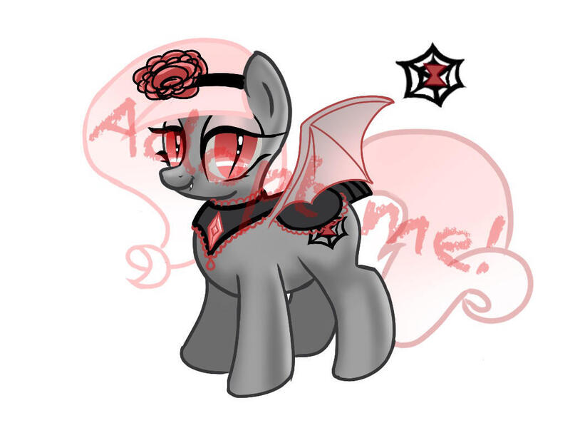 Size: 1024x768 | Tagged: safe, artist:pegas1ster, derpibooru import, oc, oc:black widow, bat pony, pony, adoptable, bat pony oc, bat wings, cutie mark, female, image, jpeg, looking at you, mare, simple background, solo, white background, wings