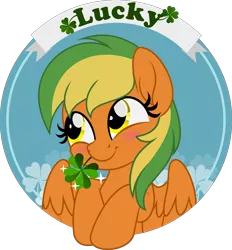 Size: 5000x5384 | Tagged: safe, artist:jhayarr23, derpibooru import, oc, oc:naviga, unofficial characters only, pegasus, pony, clover, four leaf clover, image, looking up, png