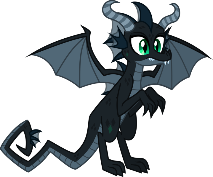 Size: 2020x1686 | Tagged: safe, artist:lightningbolt, derpibooru import, oc, oc:pyrolysis, unofficial characters only, dragon, claws, derpibooru exclusive, dragon wings, fangs, fins, horns, image, male, png, scales, simple background, slit eyes, solo, spread wings, standing, .svg available, tail, transparent background, vector, wings