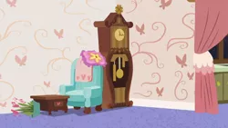 Size: 1280x720 | Tagged: safe, derpibooru import, screencap, discordant harmony, background, clock, discord's house, image, liminal space, no pony, png, scenic ponyville