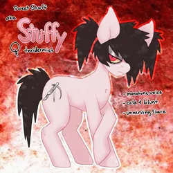 Size: 919x919 | Tagged: safe, artist:mclovin, derpibooru import, oc, unofficial characters only, earth pony, pony, bags under eyes, earth pony oc, frown, image, jpeg, photo, reference sheet, solo