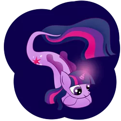 Size: 2000x2000 | Tagged: safe, artist:zomgitsalaura, derpibooru import, twilight sparkle, pony, seapony (g4), unicorn, blue background, dorsal fin, female, fish tail, flowing tail, glow, image, png, purple eyes, seaponified, seapony twilight, simple background, smiling, solo, species swap, tail, transparent background