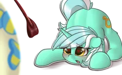 Size: 1118x685 | Tagged: suggestive, artist:llametsul, derpibooru import, bon bon, lyra heartstrings, sweetie drops, pony, unicorn, atg 2021, blushing, couple, cutie mark, face down ass up, female, heart eyes, image, lesbian, looking up, lyrabon, lyrasub, mare, newbie artist training grounds, open mouth, png, riding crop, shipping, simple background, transparent background, wingding eyes