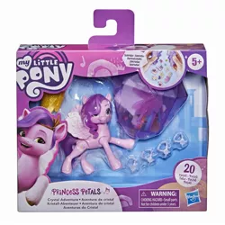 Size: 2000x2000 | Tagged: safe, derpibooru import, official, pipp petals, pegasus, pony, female, g5, hasbro logo, image, jpeg, mare, my little pony logo, sticker, toy