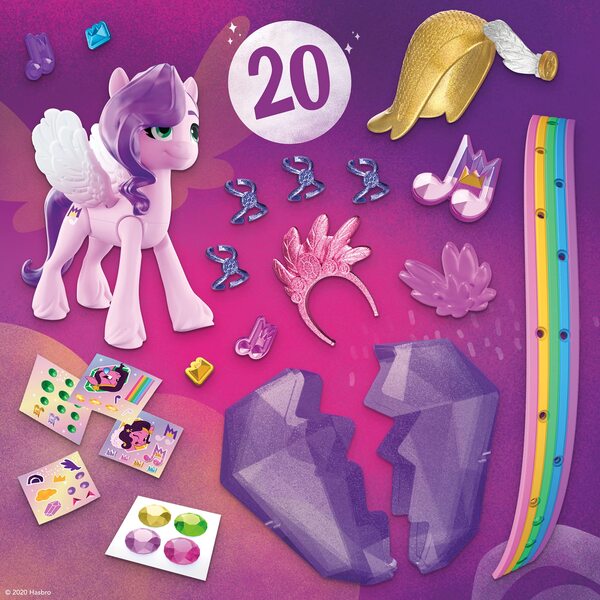 Size: 2000x2000 | Tagged: safe, derpibooru import, official, pipp petals, pegasus, pony, abstract background, female, g5, image, jpeg, mare, music notes, sticker, toy