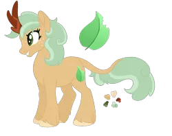 Size: 1400x1109 | Tagged: safe, artist:magicuniclaws, derpibooru import, oc, kirin, female, image, magical lesbian spawn, offspring, parent:applejack, parent:rain shine, png, simple background, solo, transparent background