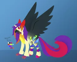 Size: 2249x1833 | Tagged: safe, artist:the-dreepy-mom, derpibooru import, oc, oc:techna, hippogriff, female, image, png, solo