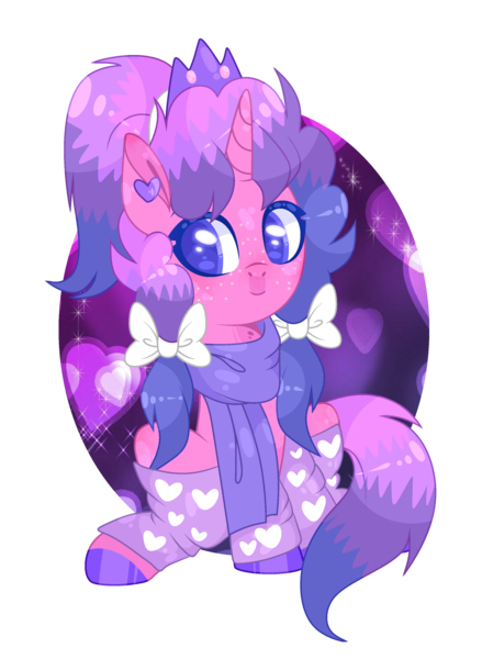 Size: 2400x3210 | Tagged: safe, artist:lilywolfpie-yt, derpibooru import, oc, pony, unicorn, clothes, female, image, mare, png, scarf, simple background, solo, transparent background