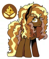 Size: 1164x1396 | Tagged: safe, artist:maiii-san, derpibooru import, oc, unofficial characters only, earth pony, pony, earth pony oc, eyebrows, food, image, male, pizza, png, simple background, solo, stallion, white background