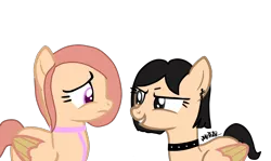 Size: 1210x720 | Tagged: safe, artist:djmatinext, artist:kingbases, derpibooru import, oc, oc:javi lalita, oc:jova lalita, ponified, unofficial characters only, pegasus, pony, choker, duo, eyelashes, female, females only, goth, gothic, gothic lolita, image, pastel, photo, pierced ears, piercing, png, siblings, simple background, transparent background, twins