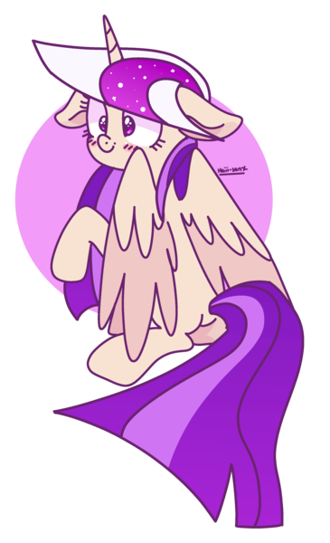 Size: 2344x3856 | Tagged: safe, artist:maiii-san, derpibooru import, oc, unofficial characters only, alicorn, pony, alicorn oc, ethereal mane, eyelashes, female, horn, image, mare, png, raised hoof, simple background, solo, starry mane, transparent background, wings