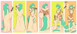 Size: 3600x1600 | Tagged: suggestive, artist:fluffsplosion, derpibooru import, anthro, fluffy pony, anthro fluffy, comic, excessive fluff, female, image, png, razor, shaving, solo, solo female