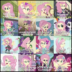 Size: 1080x1080 | Tagged: safe, derpibooru import, edit, edited screencap, editor:flutteriaeth, screencap, fluttershy, pinkie pie, rainbow dash, rarity, bird, costume conundrum, dance magic, equestria girls, equestria girls (movie), equestria girls series, friendship games, friendship through the ages, holidays unwrapped, legend of everfree, perfect day for fun, rainbow rocks, rollercoaster of friendship, so much more to me, sunset's backstage pass!, the road less scheduled, the road less scheduled: fluttershy, spoiler:eqg series (season 2), spoiler:eqg specials, clothes, costume conundrum: rarity, cute, cutie mark, cutie mark on clothes, dance magic (song), eyes closed, female, geode of fauna, glasses, hairpin, image, jewelry, jpeg, legend you were meant to be, magical geodes, microphone, music festival outfit, musical instrument, necklace, o come all ye squashful, one eye closed, ponied up, ponytail, rainbow rocks outfit, shyabetes, smiling, tambourine, welcome to the show, wink