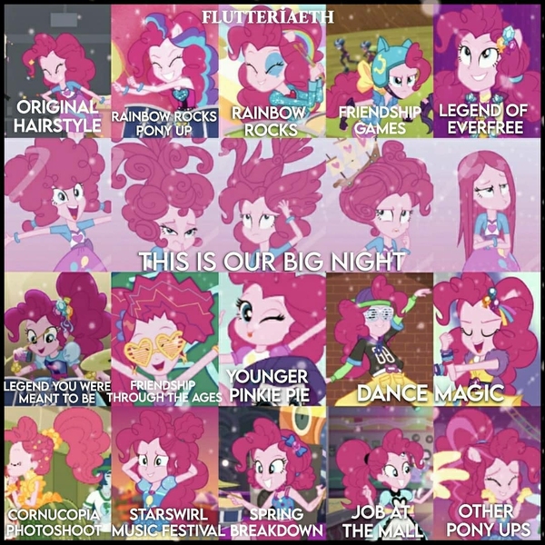 Size: 1080x1080 | Tagged: safe, derpibooru import, edit, edited screencap, editor:flutteriaeth, screencap, pinkie pie, rarity, coinky-dink world, dance magic, eqg summertime shorts, equestria girls, equestria girls (movie), equestria girls series, friendship games, friendship through the ages, holidays unwrapped, legend of everfree, perfect day for fun, rainbow rocks, rollercoaster of friendship, spring breakdown, sunset's backstage pass!, spoiler:eqg series (season 2), spoiler:eqg specials, all good (song), alternate hairstyle, clothes, crossed arms, cute, cutie mark, cutie mark on clothes, dance magic (song), diapinkes, eyes closed, female, geode of sugar bombs, glasses, image, jewelry, jpeg, legend you were meant to be, magical geodes, male, microphone, music festival outfit, necklace, o come all ye squashful, one eye closed, ponied up, ponytail, rainbow rocks outfit, rapper pie, smiling, this is our big night, tongue out, welcome to the show, wink