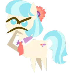 Size: 512x512 | Tagged: safe, derpibooru import, coco pommel, earth pony, pony, .svg available, emoji, female, image, mare, png, pointy ponies, simple background, solo, thinking, thinking emoji, thonk, trace, transparent background, vector