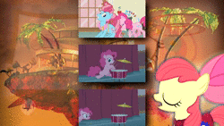 Size: 1280x720 | Tagged: safe, artist:php26, artist:smoothie belle, derpibooru import, edit, edited screencap, screencap, apple bloom, applejack, big macintosh, caramel, cheerilee, cup cake, doctor whooves, fluttershy, hugh jelly, pinkie pie, princess cadance, queen chrysalis, rarity, scootaloo, spike, sweetie belle, time turner, twilight sparkle, alicorn, dragon, earth pony, pegasus, unicorn, a canterlot wedding, baby cakes, hearts and hooves day (episode), may the best pet win, sisterhooves social, stare master, the best night ever, the cutie mark chronicles, animated, at the gala, cape, cherry jam, clothes, cmc cape, cutie mark crusaders, disguise, disguised changeling, dress, drums, faic, find a pet, food, gala dress, gorillaz, grape jam, image, jelly, music, musical instrument, on melancholy hill, the perfect stallion, this day aria, webm, younger, ytpmv
