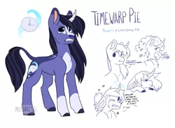 Size: 2427x1772 | Tagged: safe, artist:moccabliss, derpibooru import, oc, oc:timewarp pie, unofficial characters only, pony, unicorn, image, magical lesbian spawn, male, offspring, parent:limestone pie, parent:minuette, png, stallion