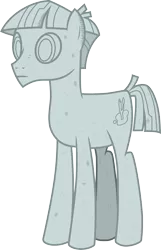 Size: 3000x4672 | Tagged: safe, artist:cloudyglow, derpibooru import, mudbriar, earth pony, pony, student counsel, image, male, petrification, png, simple background, solo, transparent background, turned to stone, vector
