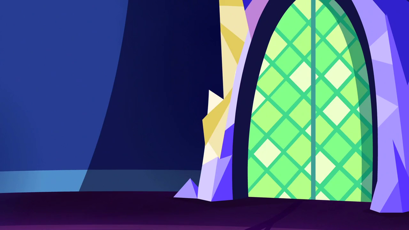 Size: 1280x720 | Tagged: safe, derpibooru import, screencap, dungeons and discords, background, door, image, no pony, png, scenic ponyville, twilight's castle