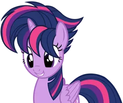 Size: 8000x6712 | Tagged: safe, artist:laszlvfx, derpibooru import, twilight sparkle, twilight sparkle (alicorn), alicorn, pony, absurd resolution, alternate hairstyle, cute, image, png, punklight sparkle, simple background, solo, transparent background, twiabetes, vector