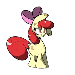 Size: 1280x1280 | Tagged: safe, artist:turtlefarminguy, derpibooru import, apple bloom, pony, bandaid, female, filly, image, png, solo