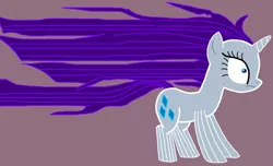 Size: 1560x950 | Tagged: safe, artist:nopony, derpibooru import, rarity, pony, unicorn, rarity's biggest fan, spoiler:interseason shorts, atg 2021, female, image, long mane, long tail, mare, newbie artist training grounds, png, side view, simple background, solo, standing, wide eyes