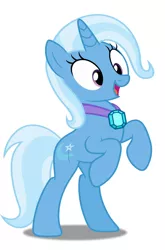 Size: 1280x1941 | Tagged: safe, artist:disneymarvel96, derpibooru import, trixie, pony, unicorn, amulet, bipedal, female, image, jewelry, jpeg, open mouth, simple background, solo, vector, white background