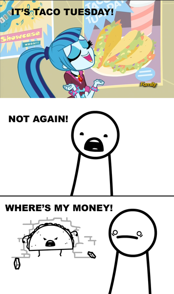 Size: 1920x3240 | Tagged: safe, derpibooru import, sonata dusk, equestria girls, rainbow rocks, asdfmovie, asdfmovie14, comic, food, image, png, taco, taco tuesday