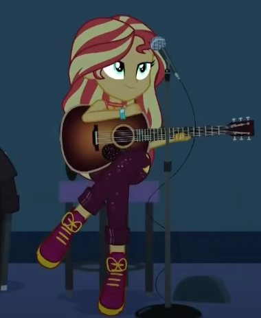 Size: 380x463 | Tagged: safe, derpibooru import, screencap, sunset shimmer, equestria girls, equestria girls series, let it rain, spoiler:eqg series (season 2), cropped, guitar, image, musical instrument, png, solo